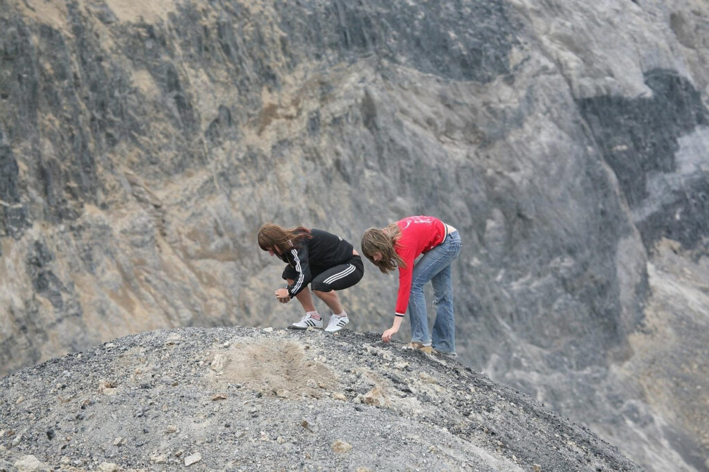 career, scree, gravel, stones, girls, crushed stone,...